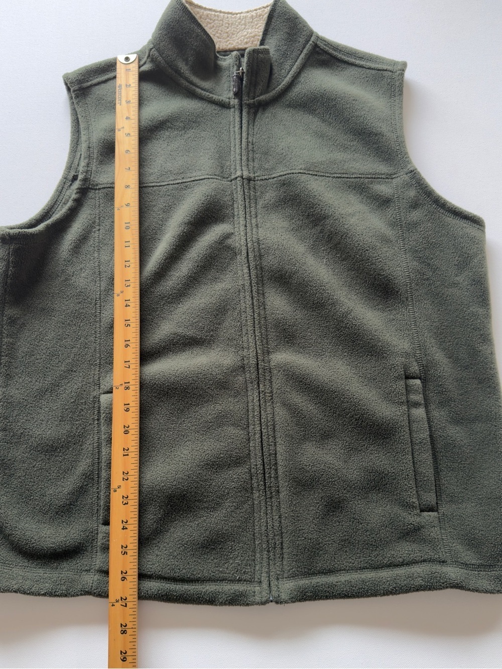 EUC Men's Outdoor Life Fleece Vest Large Green (KB6) - Picture 2 of 6